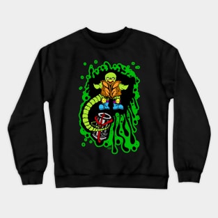 Angry Snapping Turtle Ooze Man Crewneck Sweatshirt